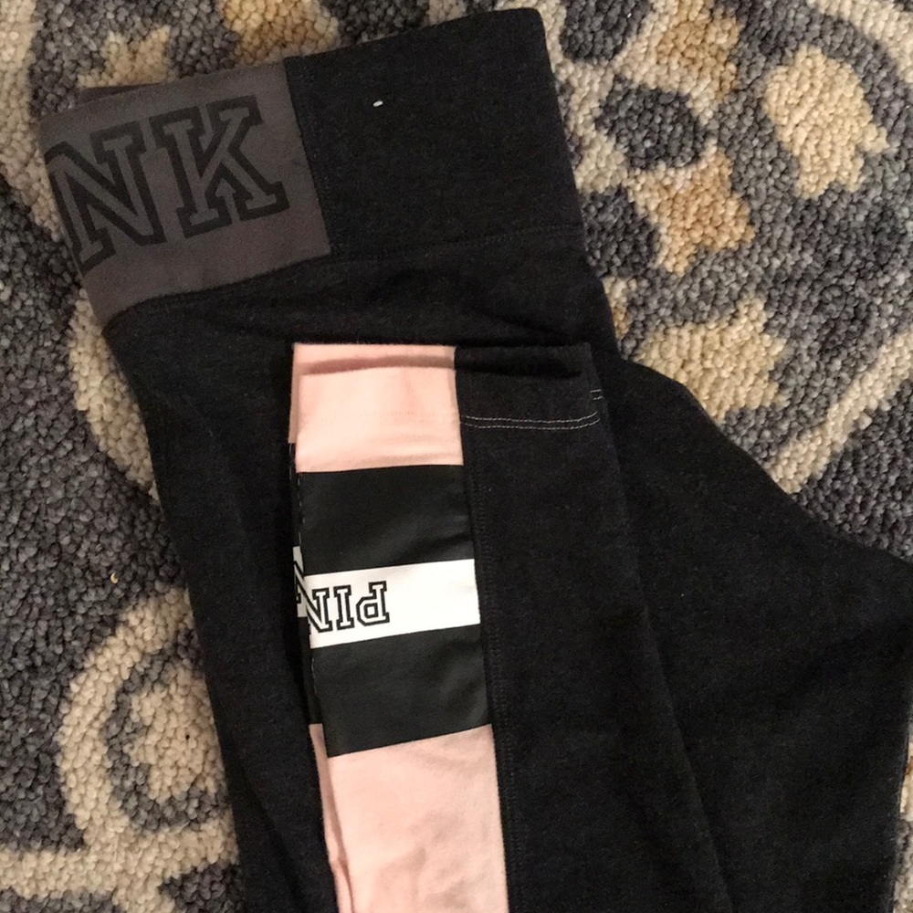 Gray full length leggings from Pink